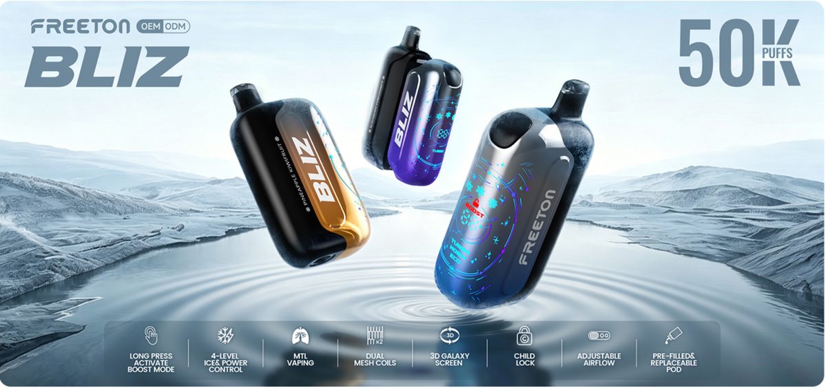 BLIZ 50000퍼프 일회용 기기 OEM ODM